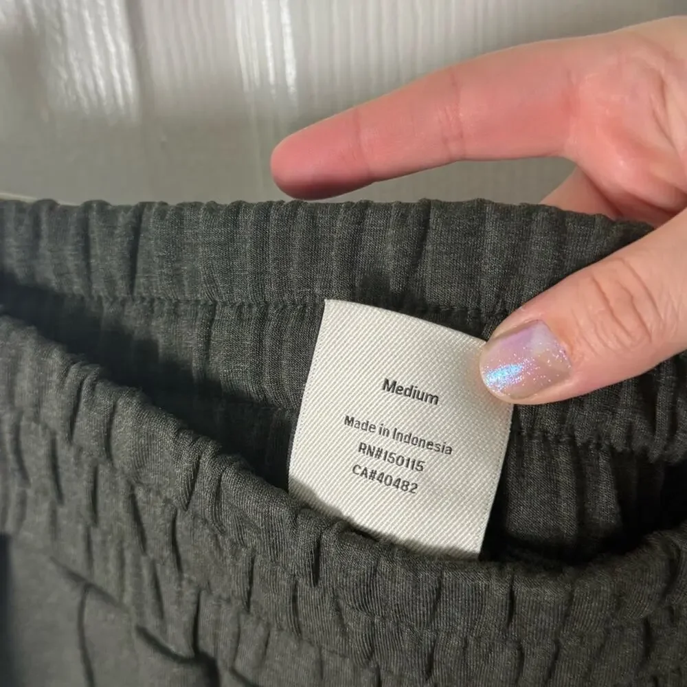 Varley The Wide Leg Pant 30 in Olive Marl M - Picture 6 of 6